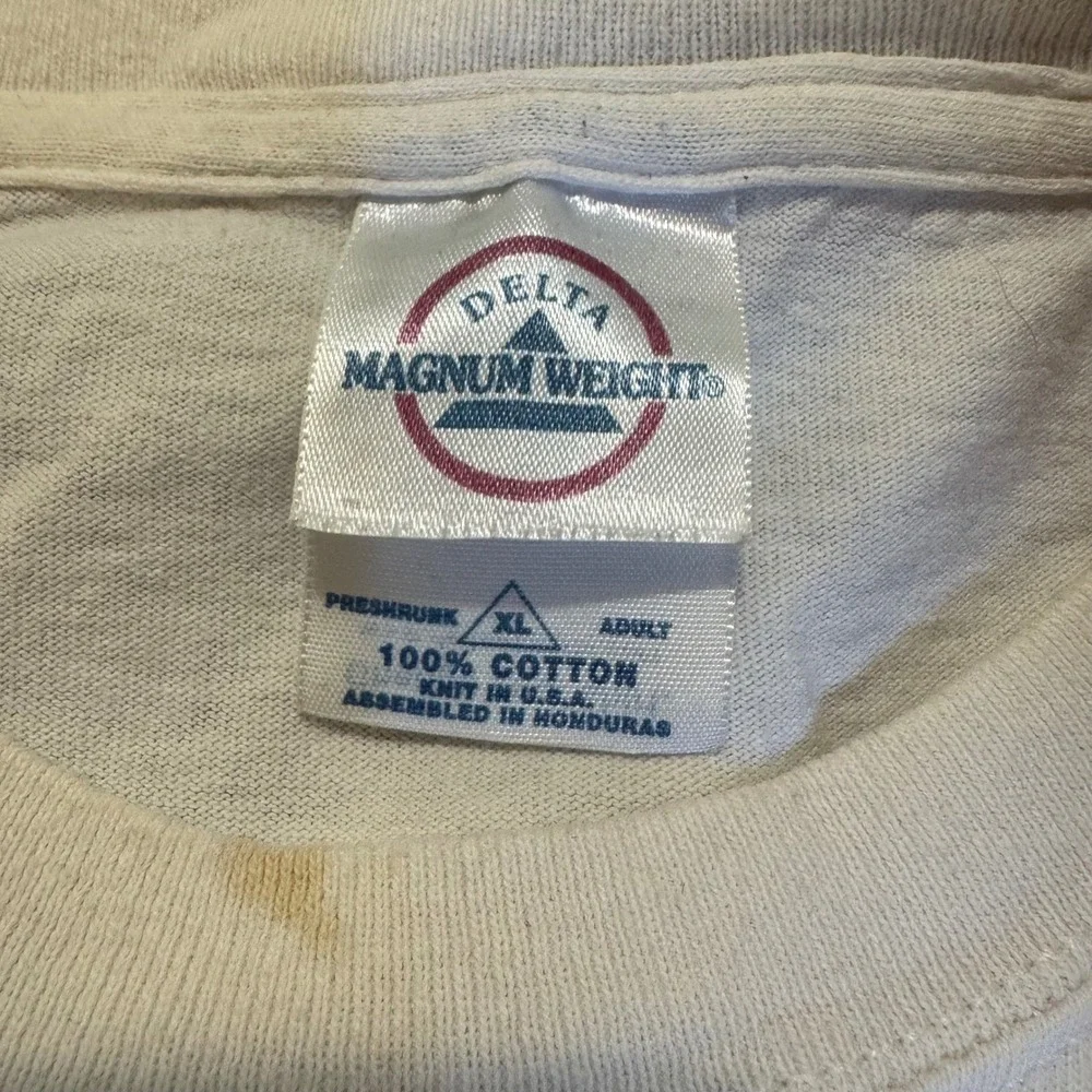 NCAA Basketball Graphic T-Shirt Mens XL White Delta Magnum Weight Short Sleeve - Picture 5 of 10